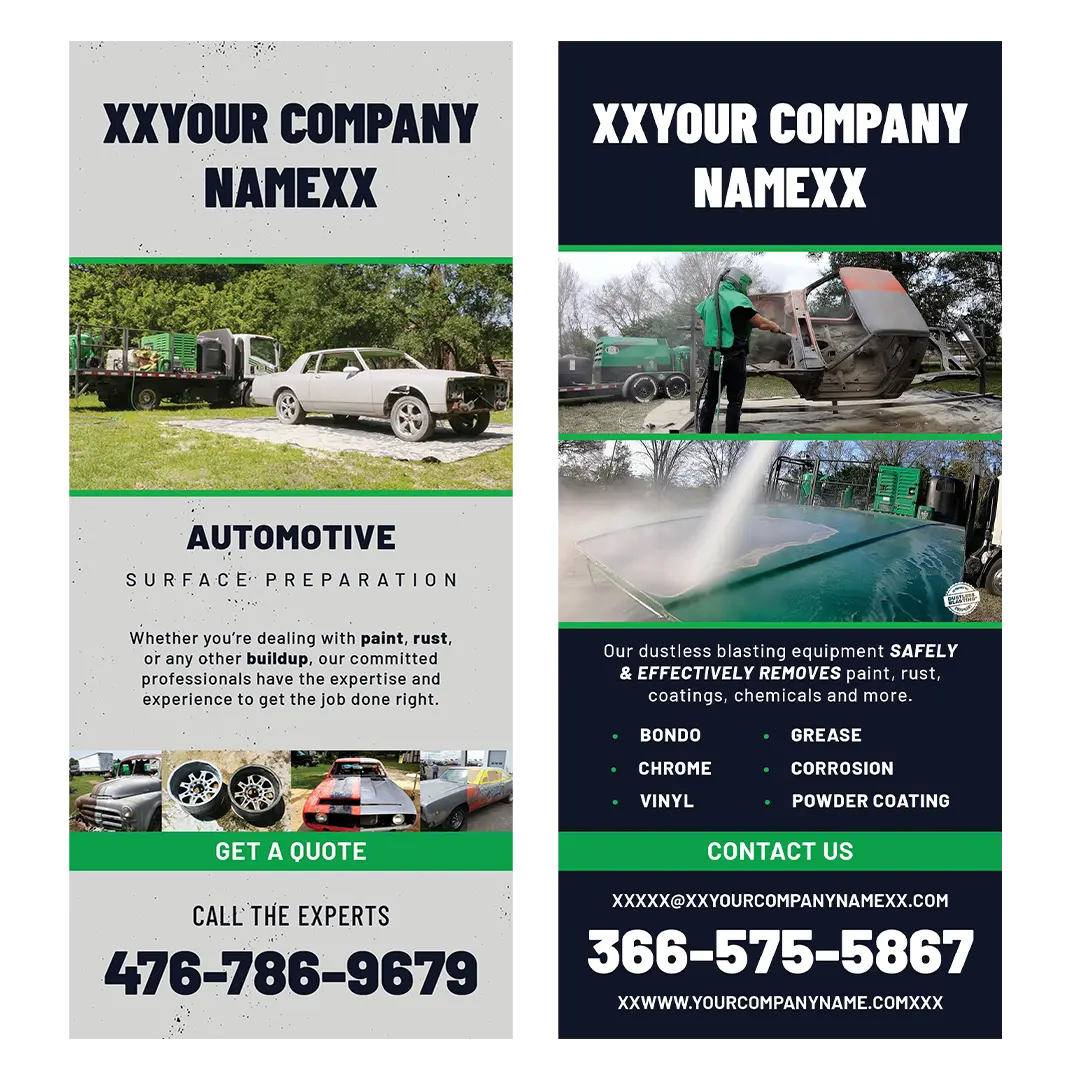 Custom Rack Cards Industry Specific