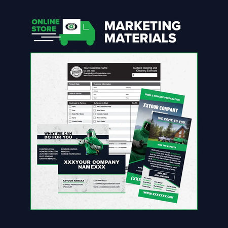 Marketing Materials Dustless Blasting® Online Store