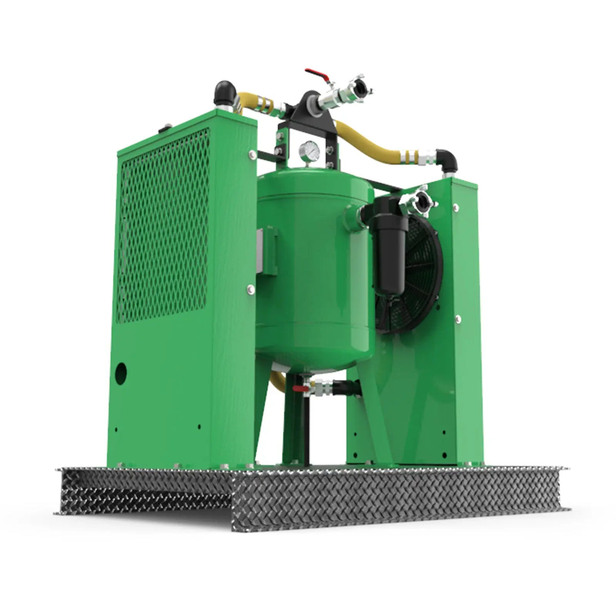 Dual-Fan Aftercooler | 500 SCFM with Moisture Trap - Dustless