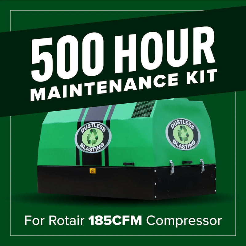 500 Hour Compressor Maintenance Kit - 185CFM - Dustless Blasting® Online Store