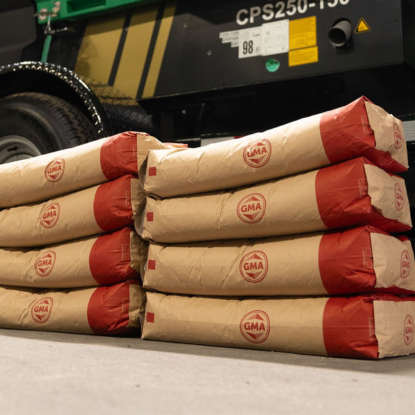 Stacks of PyroBlast abrasive bags 