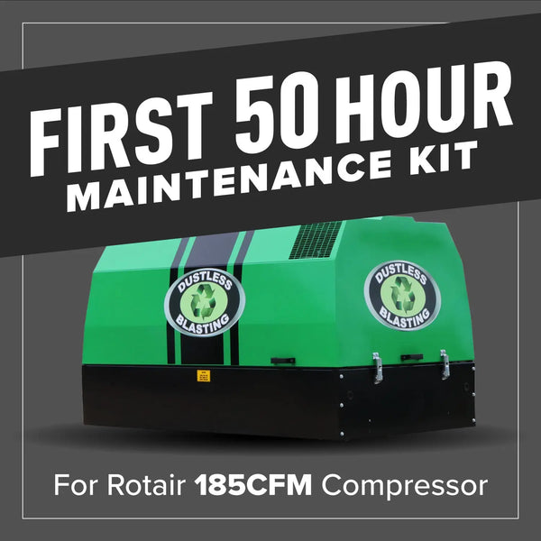 First 50 Hour Compressor Maintenance Kit - 185CFM - Dustless Blasting® Online Store