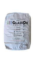 GlassOx Abrasives™ 40/70 Mesh Size Crushed Glass 50lb Bag