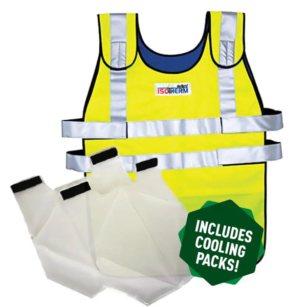 Isotherm 2 Cooling Safety Yellow Vest (XXL) - Dustless Blasting® Online Store