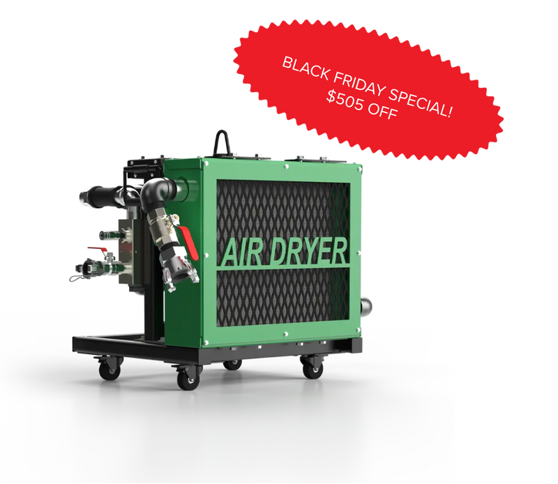 Portable Air Drying and Cooling System with Locking Swivel Casters