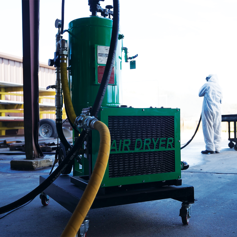 DB350 Compressor-Ready Cart - Abrasive Blaster & ADCS - Dustless 200-300 CFM Compressor - #6 Nozzle DB350 Compressor-Ready Cart - Abrasive Blaster & ADCS - Dustless 200-300 CFM Compressor - #6 Nozzle