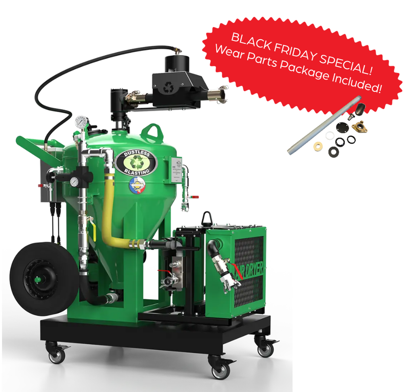DB800® Compressor-Ready Cart | Sand Blaster & ADCS