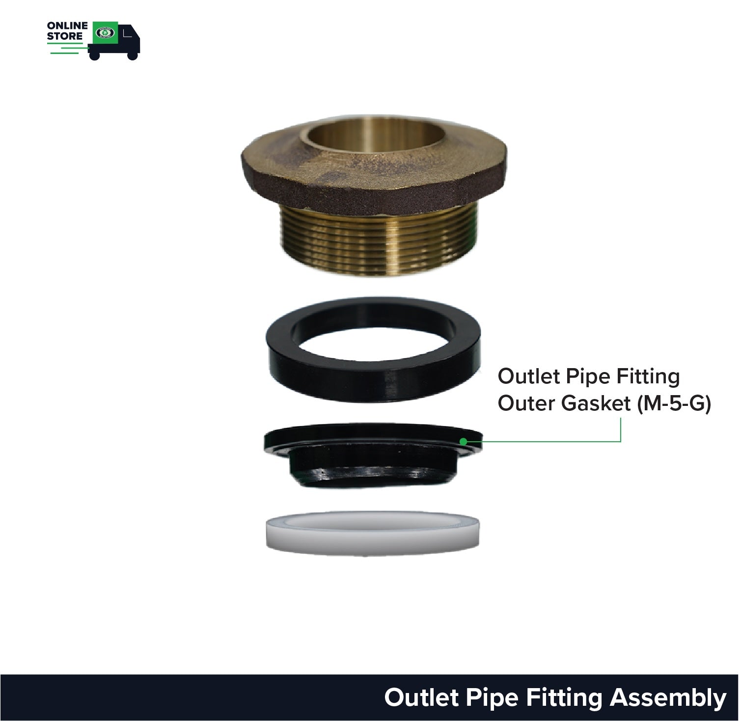 Outlet Pipe Fitting Outer Gasket (M-5-G)