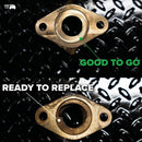 Two-Lug KF Hose Coupling - Pinch Hose Elbow Adapter