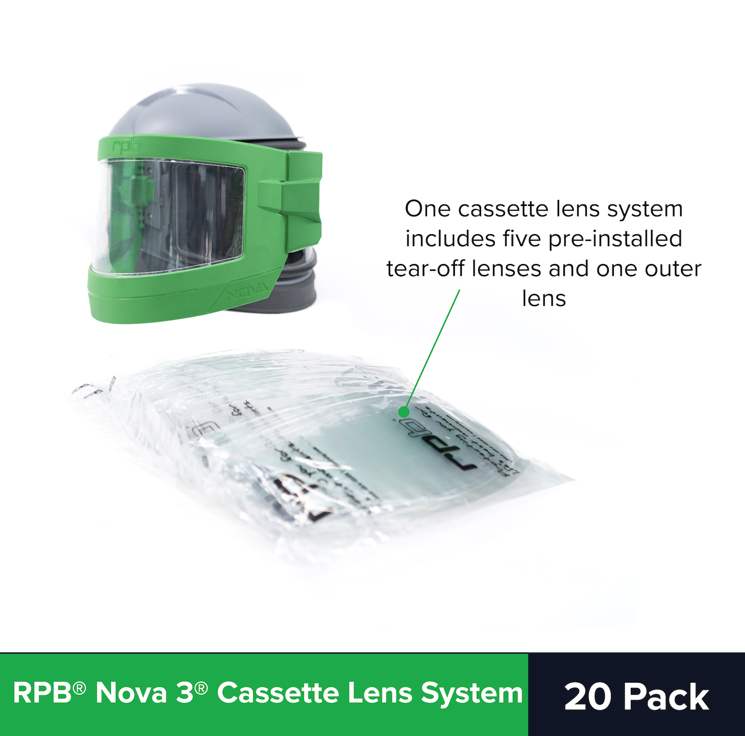 RPB Nova 3 Cassette Lens System - 20 Pack